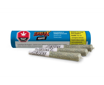 Shred X Blue Razzberry Ice Heavies 3 x 0.5g Infused Pre-Rolls