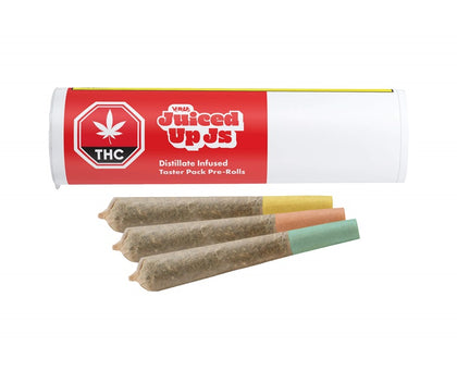 Versus Taster Pack Juiced Up Js 3 x 0.5g Distillate Infused Pre-Rolls