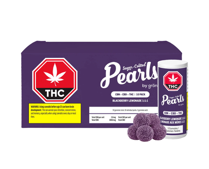 Pearls by gron MP 10 Blackberry Lemonade 1:1:1 CBN/CBD/THC 5x3.5g