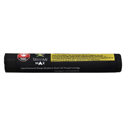 Weed Me Max Mango Blueberry Slush Liquid Diamond 1g Prefilled Vape Cartridge