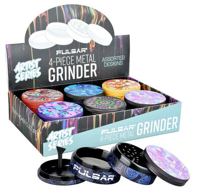 Pulsar Artist Series Grinder with Side Art- 4pc /2.5