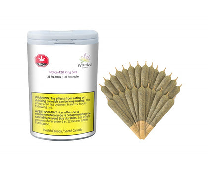 Weed Me Grind Indica 420 King Size 25 x 0.7g Pre-Rolls