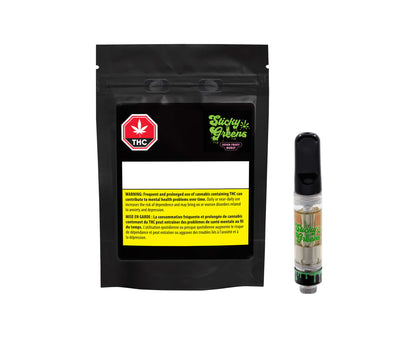 Sticky Greens Sour Fruit Burst 1.0g Prefilled Vape Cartridge