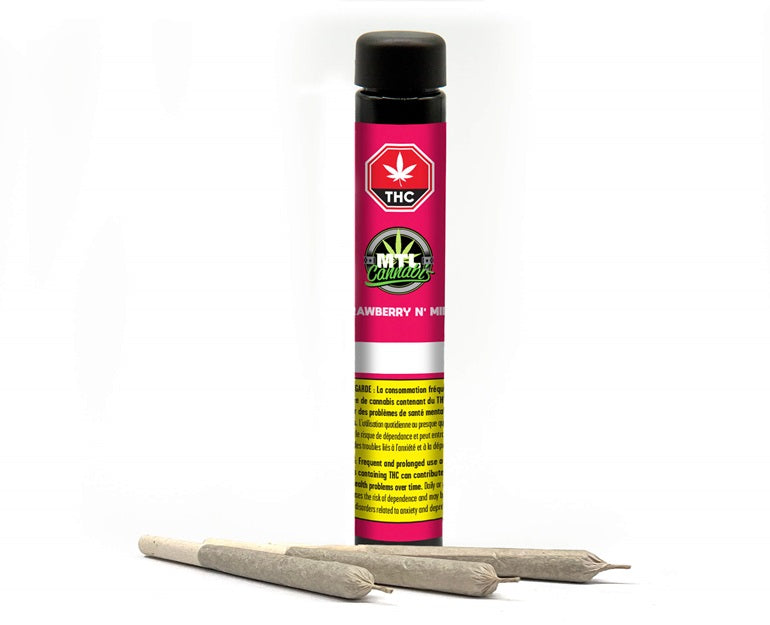 MTL Cannabis Strawberry n' Mintz 3 x 0.5g Pre-Rolls