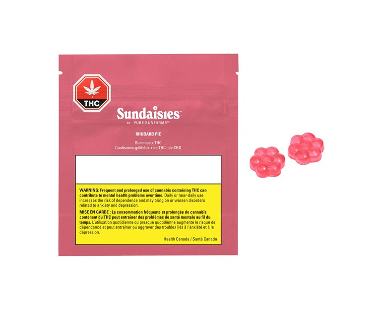 Sundaisies by Pure Sunfarms Rhubarb Pie 2 x 4.4g Soft Chews