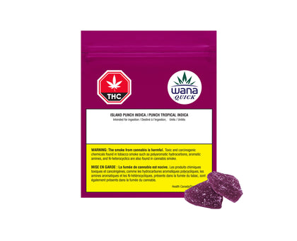 Wana Quick Island Punch Indica Soft Chews 2 x 4.5g