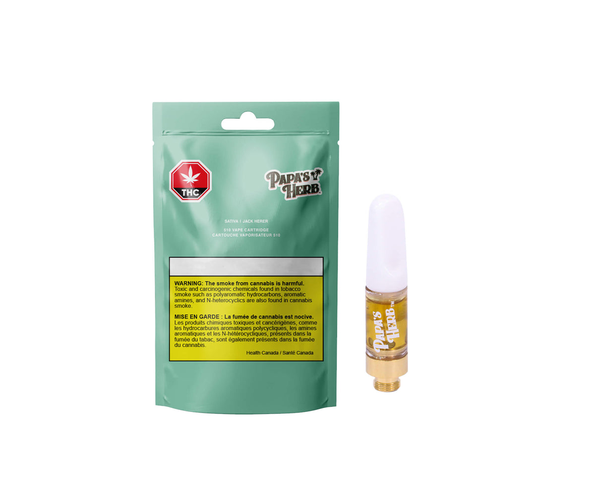 Papas Herb Jack Herer 10g Prefilled Vape Cartridge Borealis Buds 2770