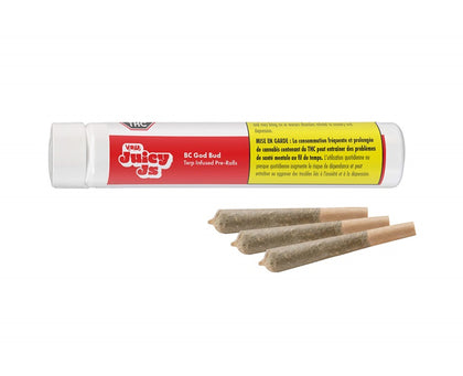 Versus Juicy Js BC God Bud Terp 3 x 0.5g Infused Pre-Rolls