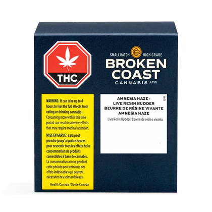 Broken Coast Amnesia Haze 1g Live Resin Budder