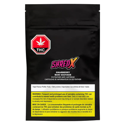 SHRED X Gnarberry 1.0g Prefilled Vape Cartridge