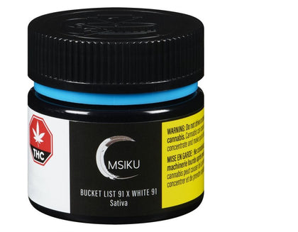 MSIKU Bucket List 91 x White 91 - 3.5g Dried Flower