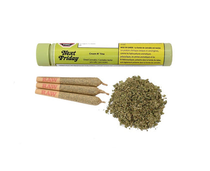 Next Friday Cream N Tina 3 x 0.5g Pre-Rolls