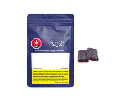 Wyld Real Fruit Elderberry Soft Chews 2:1 2 x 4g