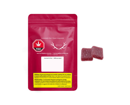 Wyld Real Fruit Raspberry Soft Chews 2 x 4g